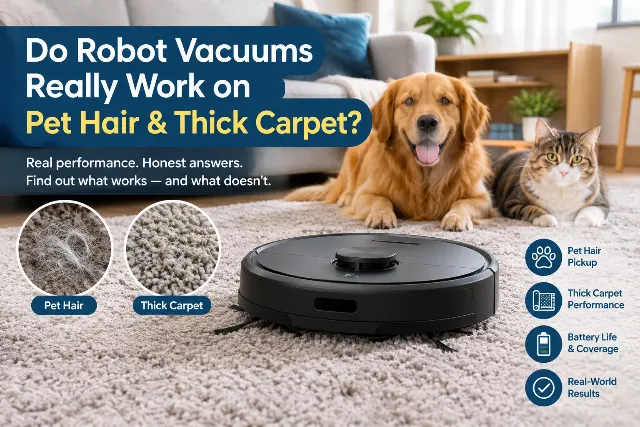 Do Robot Vacuums Really Work on Pet Hair & Thick Carpet?
