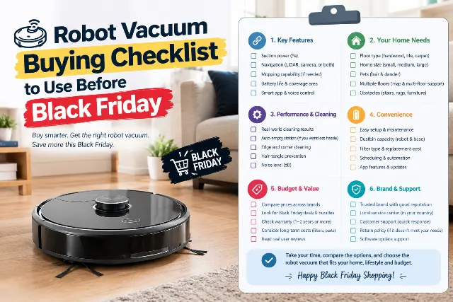 Robot Vacuum Buying Checklist to Use Before Black Friday