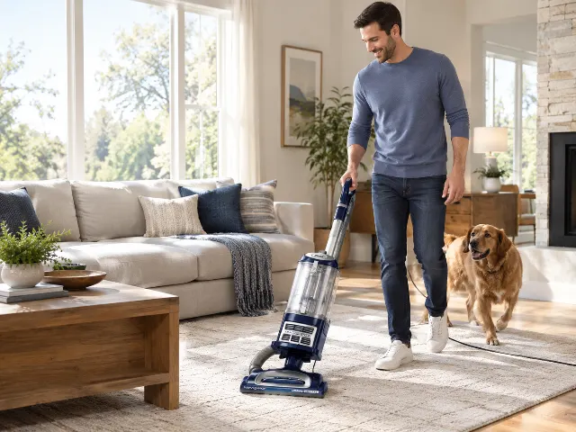 Shark Navigator Lift-Away Vacuum, HEPA, Carpet and Pet Hair, Blue, NV360
