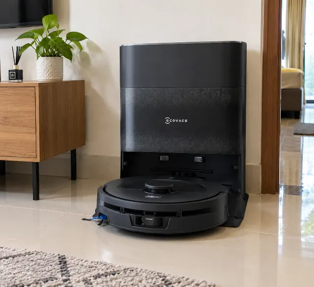 ECOVACS DEEBOT T90 MAX Plus Robot Vacuum with OZMO Roller 3.0, 40000 Pa