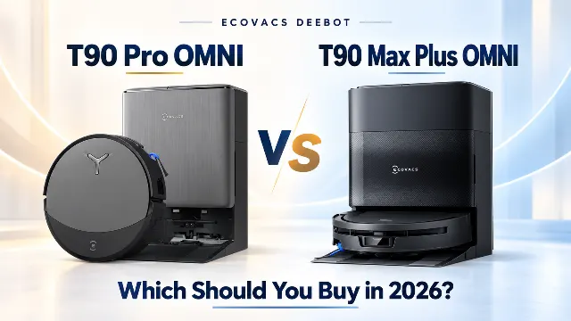 ECOVACS DEEBOT T90 Pro OMNI vs T90 Max Plus OMNI: Which Should You Buy in 2026?